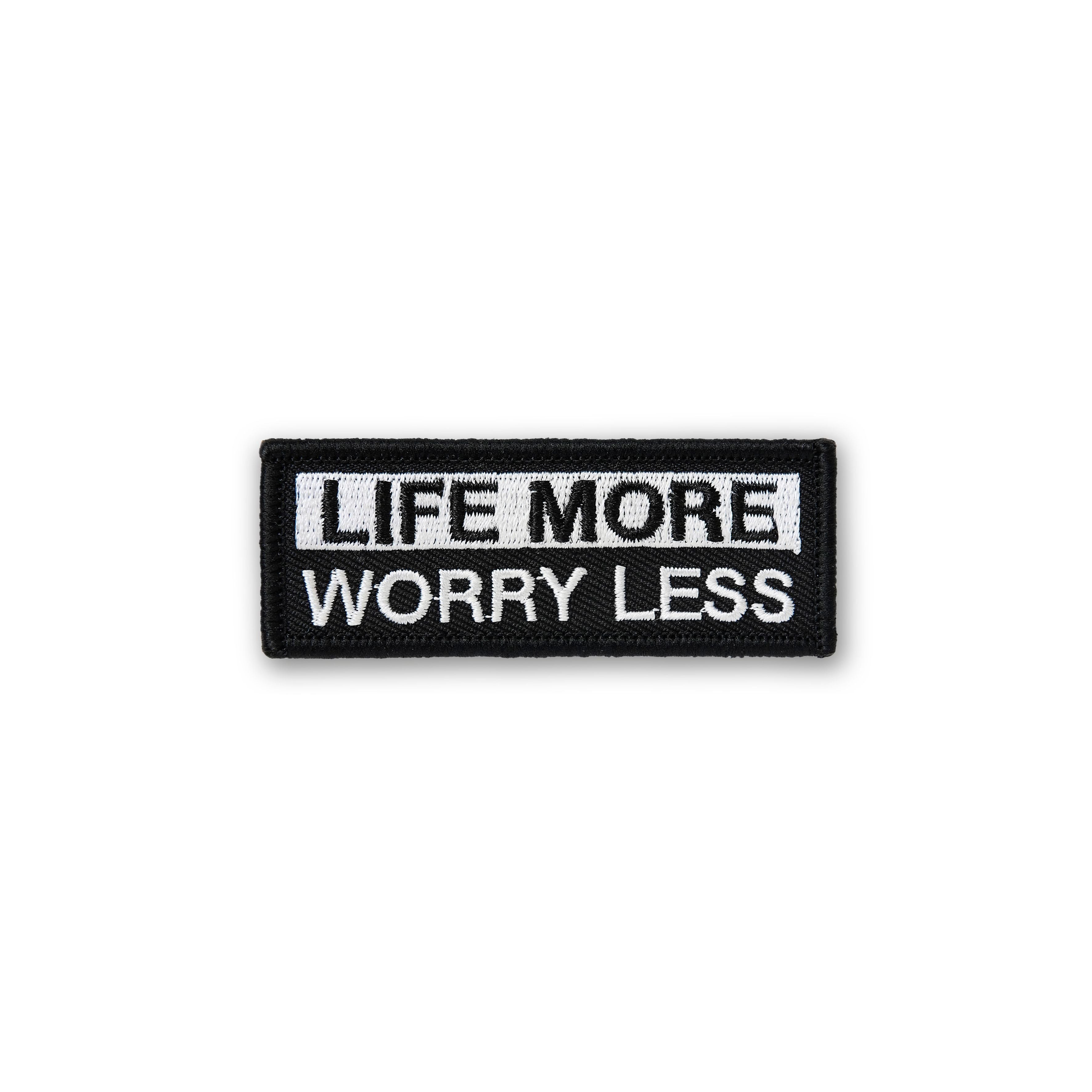 Life More Worry Less PATCH – RUGSAK® Backpacks